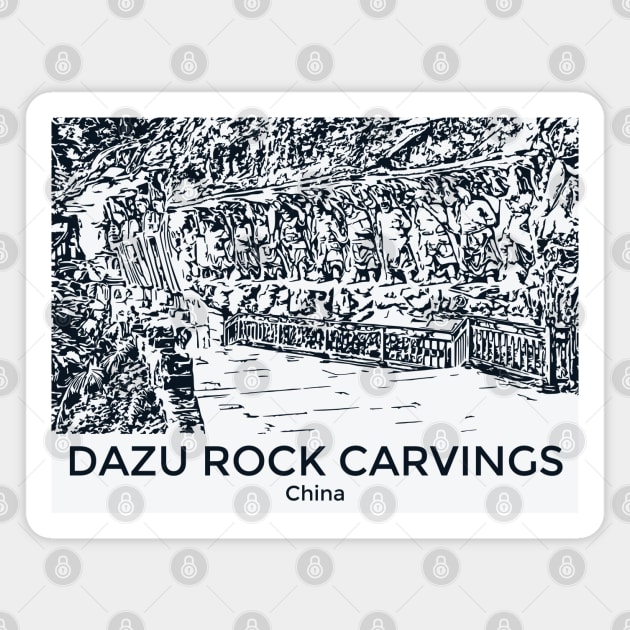 Dazu Rock Carvings - China Magnet by Lakeric